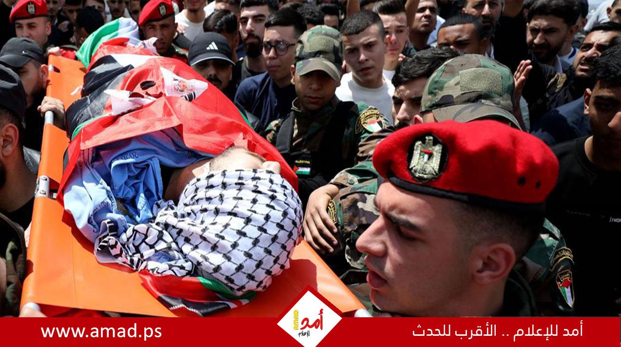 تشييع جثمان الطفل الشهيد يزن اشتية في نابلس