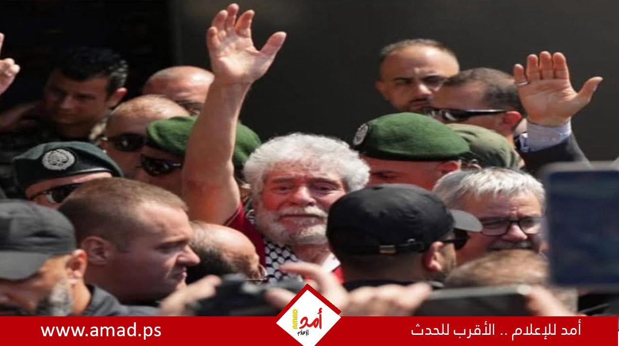 بعد 41 عام.. الثائر الكبير جورج عبد الله حرا - صور  وفيديو