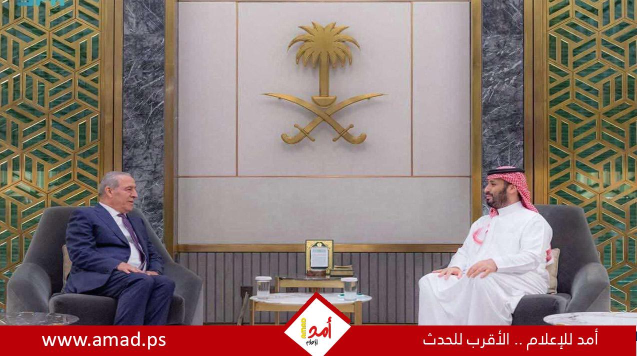 الشيخ يلتقي ولي العهد السعودي ويبحث معه تطورات الأوضاع في فلسطين