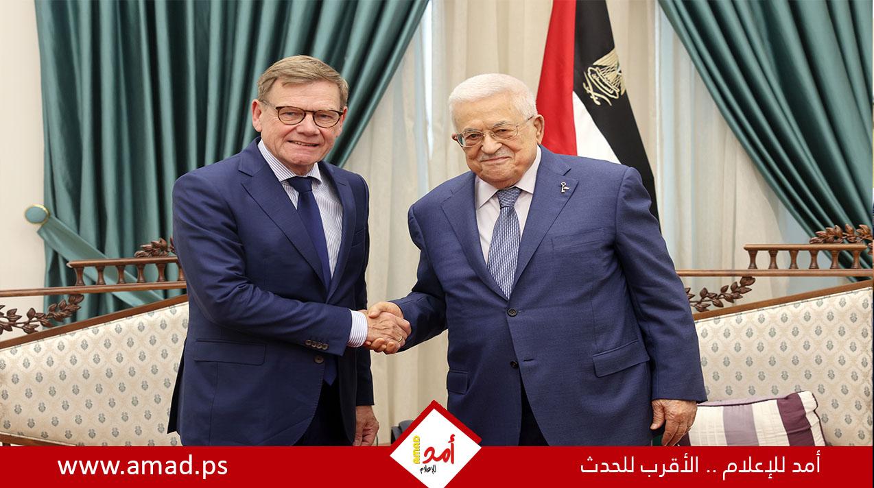 الرئيس عباس يستقبل وزير الخارجية الألماني
