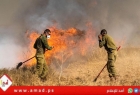 محدث- اندلاع حرائق في الأحراش داخل السياج الفاصل شرق قطاع غزة- فيديو