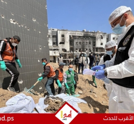 غزة: انتشال 30 جثة أخفاها الجيش الإسرائيلي في مقبرتين بمستشفى الشفاء