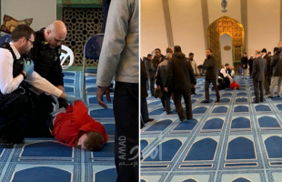 بالفيديو.. الشرطة البريطانية تلقي القبض على رجل طعن مؤذن داخل مسجد بوسط لندن
