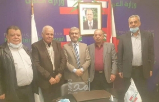 لبنان: وفد مشترك من دائرة شؤون اللاجئين واللجان الشعبية يلتقي وزير العمل