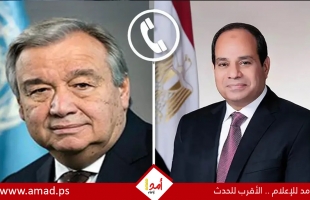السيسي و غوتيريش يحذران من العواقب الإنسانية الهائلة للهجوم الإسرائيلي على رفح