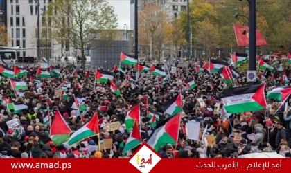 مظاهرات حاشدة في لاهاي رفضا لحرب غزة حوالي 100 ألف مشارك- فيديو