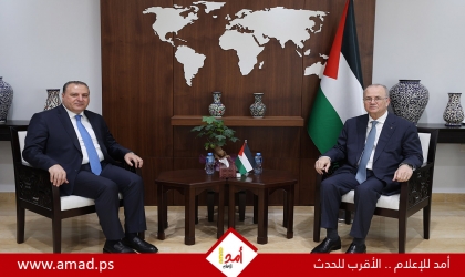 مصطفى يبحث مع السفير الأردني تعزيز وتنسيق الجهد الإغاثي في غزة والضفة