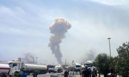 محدث - انفجار قوي يهز ميناء "الشهيد رجائي" جنوبي إيران- فيديو