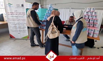 الجمعية الوطنية للتأهيل : مستمرين بتوزيع علب الحليب على الأطفال في غزة
