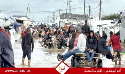 "أونروا": شتاء غزة القاسي يغرق الخيام ويزيد البؤس في ظروف كارثية