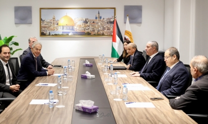 الشيخ وبلير يبحثان التطورات  اليوم التالي في غزة عقب صدور قرار مجلس الأمن