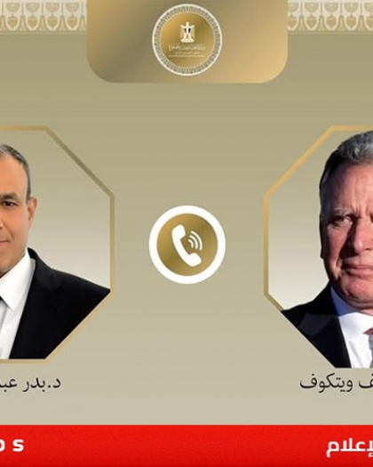 وزير الخارجية المصري يطالب "ويتكوف" بضرورة تجاوب إسرائيل مع مقترح الهدنة بغزة