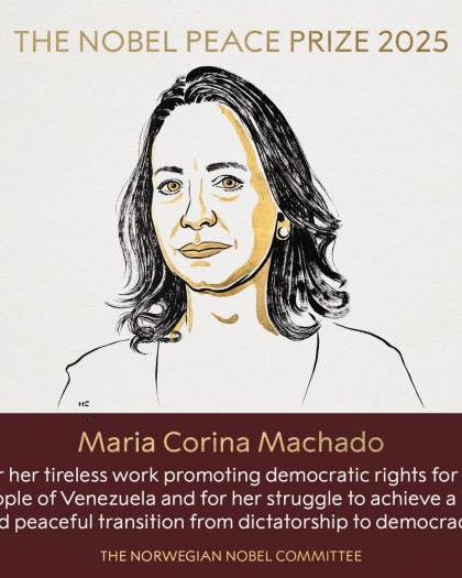 ليست لترامب..منحت جائزة "نوبل" للمعارضة الفنزويلية ماريا ماتشادو